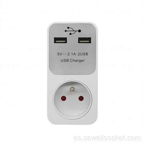 Socket de cargador USB con enchufe FR